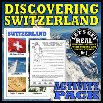 Preview of SWITZERLAND: Discovering Switzerland Activity Pack