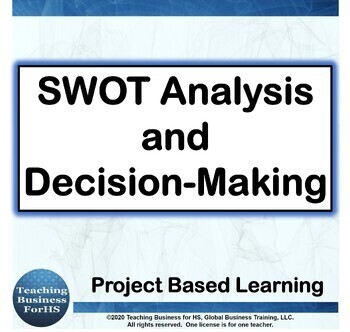 Preview of SWOT Analysis and Decision Making - CTE Project based