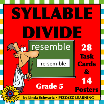 Preview of SYLLABLE DIVIDE • PLUS POSTERS WITH RULES GRADE 5