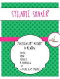 SYLLABLE SHAKER multisensory activities for six syllable types
