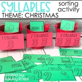 SYLLABLES Sorting Activity For Christmas