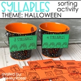 SYLLABLES Sorting Activity For HALLOWEEN
