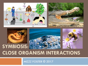 Preview of SYMBIOSIS: Commensalism, Mutualism, Parasitism PowerPoint