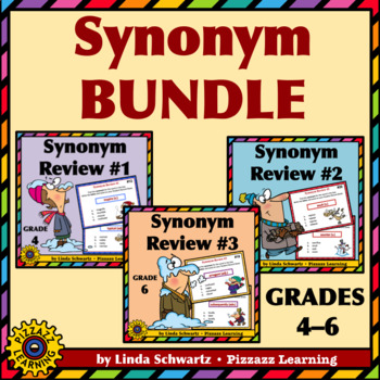 Preview of SYNONYM  BUNDLE • Vocabulary Test Prep