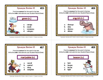 SYNONYM REVIEW #2 • VOCABULARY TEST PREP • GRADE 5 by Pizzazz Learning