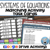 SYSTEMS OF EQUATIONS DIGITAL TASK CARDS/MATCHING ACTIVITY 
