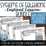 SYSTEMS OF EQUATIONS GUIDED NOTES AND PRACTICE BUNDLE