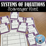 SYSTEMS OF EQUATIONS SCAVENGER HUNT
