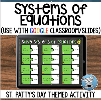 Preview of SYSTEMS OF EQUATIONS ST PATRICKS DAY (GOOGLE)