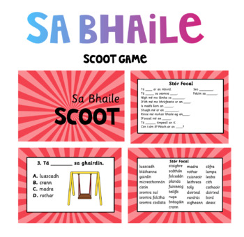 Preview of Sa Bhaile Scoot Game and Activity