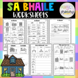 Sa Bhaile Worksheet Pack - Gaeilge worksheets - 10+ activities