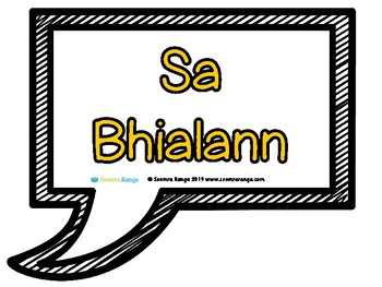Sa Bhialann - Frásaí by Seomra Ranga | Teachers Pay Teachers