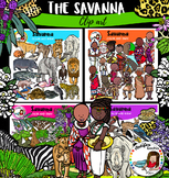 Savanna biome/habitat clip art- 156 items!