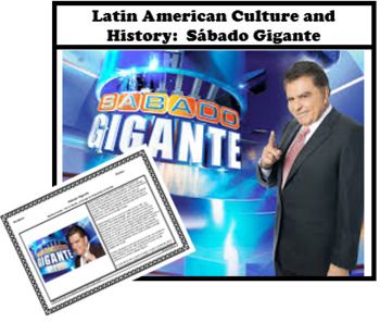 Preview of Sábado Gigante: (ENGLISH) Latin American Culture and History: Reading