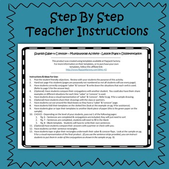 Saber & Conocer Interactive Notebook Activity | TPT