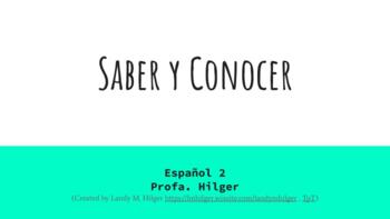 Preview of Saber & Conocer Notes (Grammar)