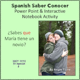 Spanish Saber vs Conocer PowerPoint & Interactive Notebook