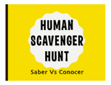 Saber Vs Conocer Human Scavenger Hunt