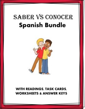 Preview of Saber vs Conocer Bundle: 4 Resources @25% off!