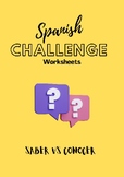 Saber vs Conocer Worksheets (Spanish 2/Intermediate Spanish)