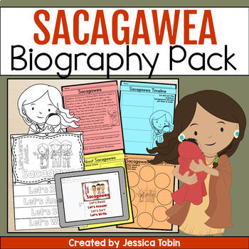 Preview of Sacagawea Biography Pack - Women's History Month Biography Project