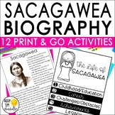 Sacagawea Biography Activities Graphic Organizers Womens H