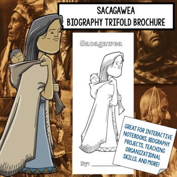 Preview of Sacagawea Biography Trifold Graphic Organizer