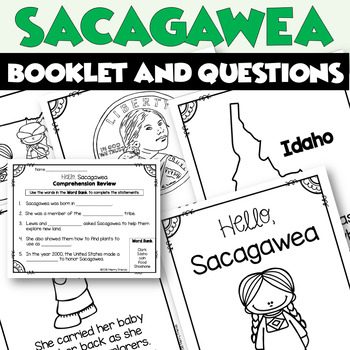 Preview of Sacagawea Booklet for Young Readers | Women's History Biography