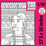 Sacagawea Collaborative Poster Art - Women's History Month