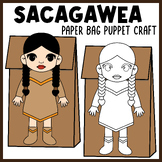 Sacagawea Paper Bag Puppets Craft Activity Preschool Kinde