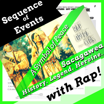Preview of Sacagawea Sequence of Events Reading Passage with Worksheets