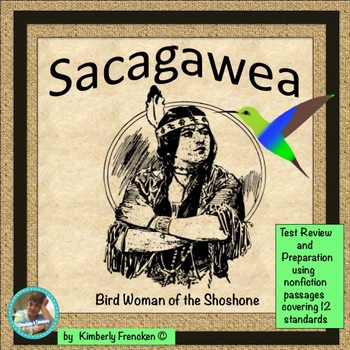 Preview of Sacagawea: Informational Text Passages & Printables for Complete ELA Review