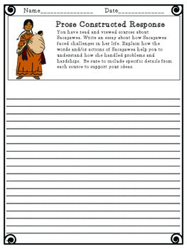 Sacagawea Writing by Mrs School Teacher | Teachers Pay Teachers