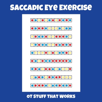Preview of Saccadic Eye Exercise (Reading Support)