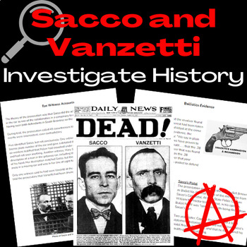 Preview of Sacco and Vanzetti Investigation │Red Scare│1920s U.S. History