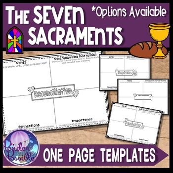 Preview of Seven Sacraments - One Page Templates