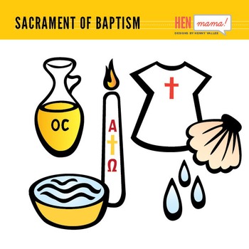 catholic baptism clip art