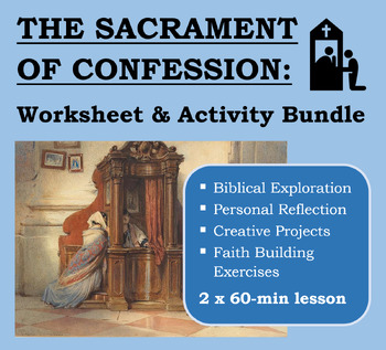 Preview of Sacrament of Confession - Worksheet & Activity Bundle