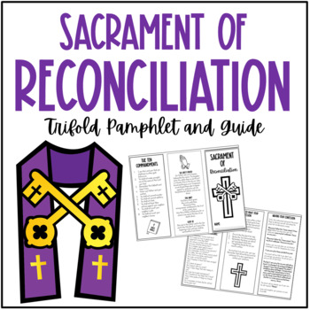 Preview of Sacrament of Reconciliation Trifold Pamphlet Guide