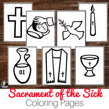 Catholic Sacrament Coloring Pages No Prep Activity Sacrament Of The Sick