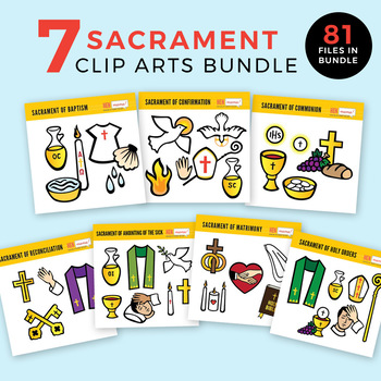 Preview of Sacraments Clip Arts Bundle ($24.50 value)