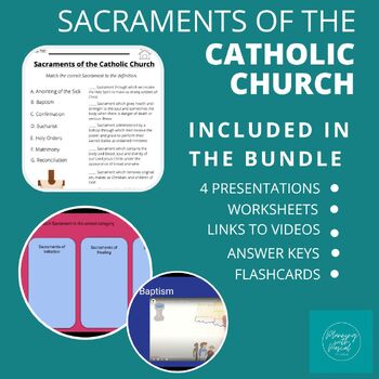 Preview of Seven Sacraments of the Catholic Church- Bundle