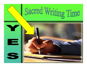 Preview of Sacred Writing Time Expectations for writers