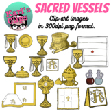 Catholic Sacred vessels at mass clip art