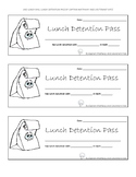 Sad Lunch Bag- Lunch Detention Passes