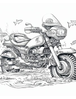 Preview of Saddle Up And Colour: Relaxing Rides On Paper 70 Page Colouring Book Vol 2