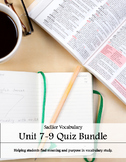 Sadlier Level D Units 7-9 Quiz Bundle
