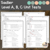 Sadlier-Oxford Vocabulary Workshop Level A,B,C Unit Tests 