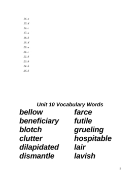 Vocabulary sadlier oxford homework help