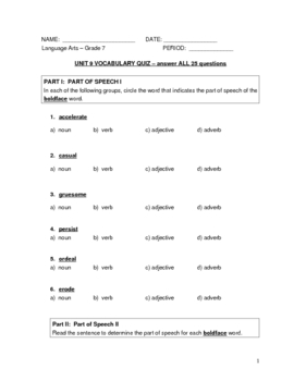 workshop vocabulary unit answers 10 Oxford Vocabulary Sadlier B quiz Level unit 9 by Workshop